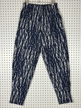 MC Hammer Parachute Pants Medium Workout Baggy 90s Lifting Pattern Blue Gray
